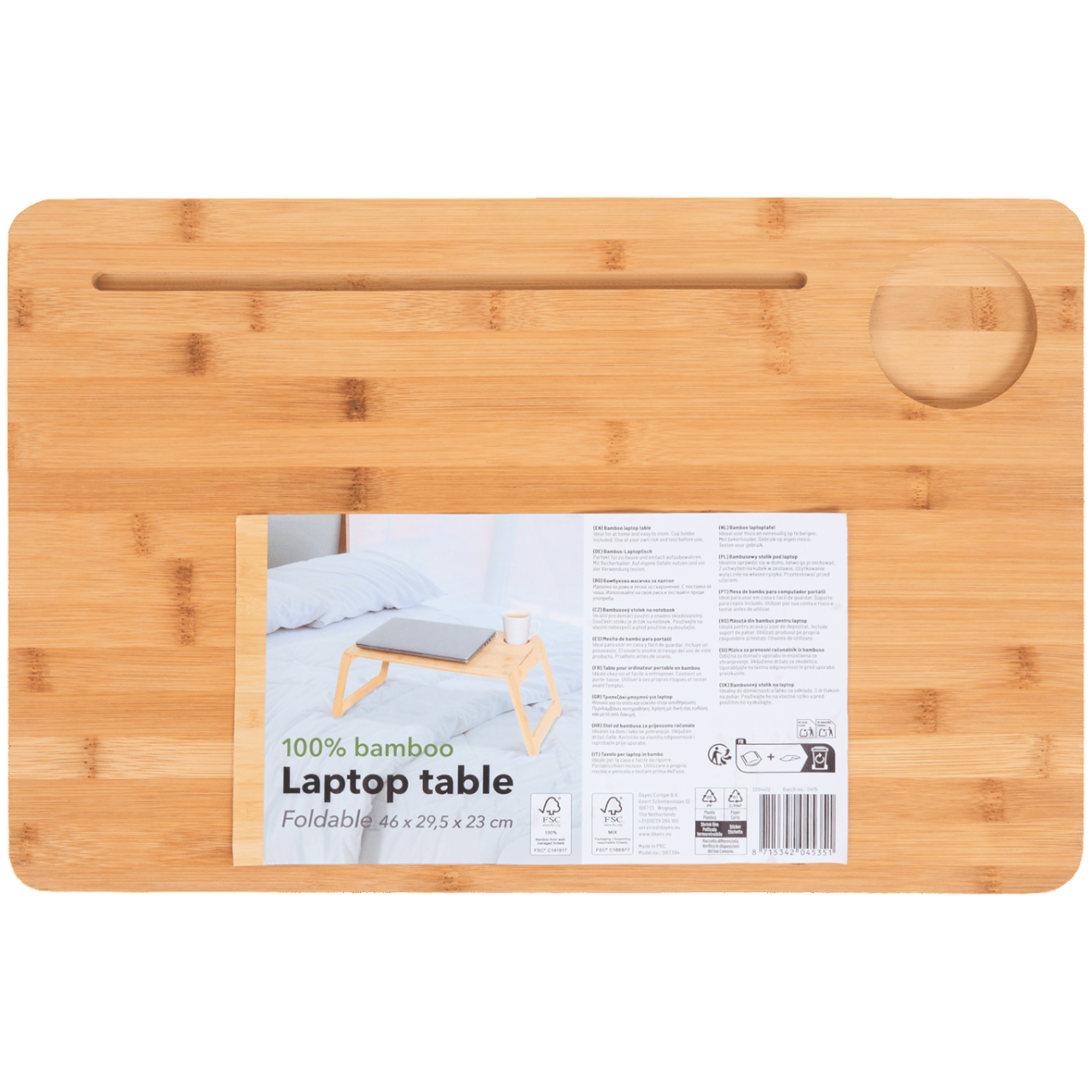 IvoQ Bamboe Laptoptafel Opvouwbaar FSC-IvoQ