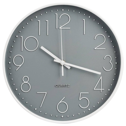 IvoQ Design Wandklok Grijs Ø30 cm-IvoQ