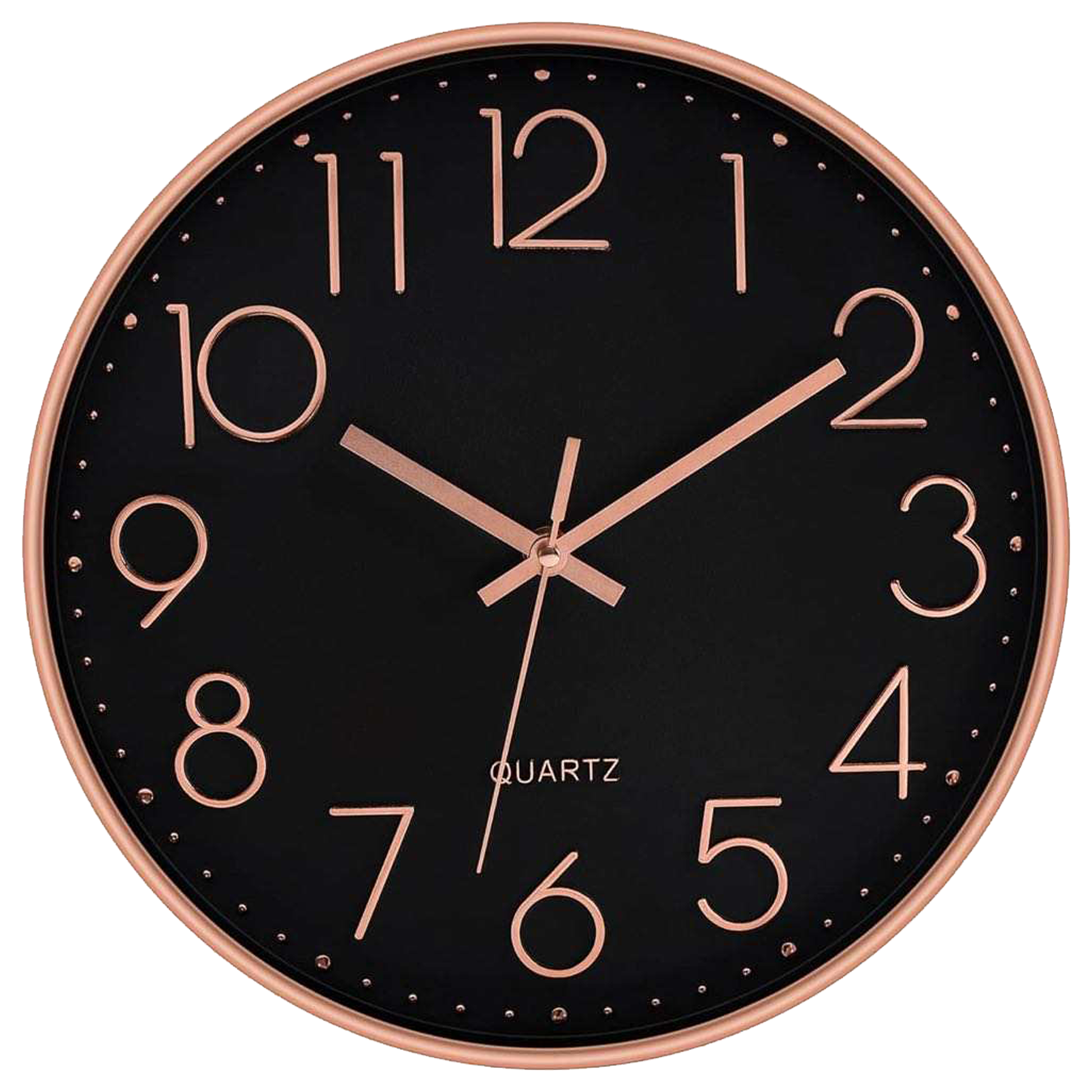 IvoQ Wandklok Zwart Koper Ø30 cm-IvoQ