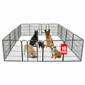 Enclos pour chiots IvoQ XXL 16 panneaux (80x80 cm)