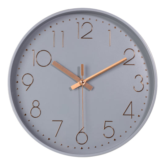 IvoQ Moderne Wandklok Grijs Ø 30 cm-IvoQ