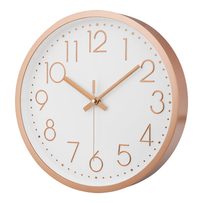 IvoQ Moderne Wandklok Roségoud Ø30 cm-IvoQ