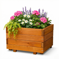 IvoQ Jardinière carrée en bois - Certifié FSC - 40x40x32 cm