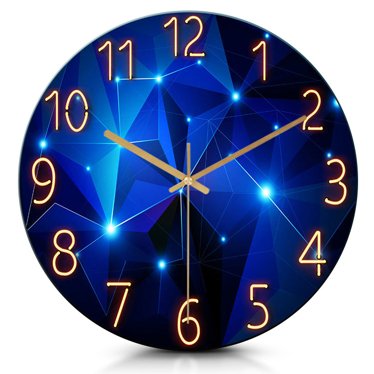 IvoQ Stille Wandklok Blauw Design Ø 30 cm-IvoQ