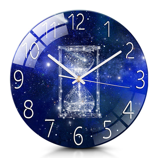 IvoQ Stille Wandklok Blauw Design Ø 30 cm-IvoQ