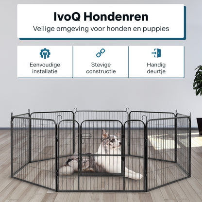 IvoQ Puppyren 8 Panelen 60 cm Hoog-IvoQ