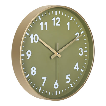 IvoQ Wandklok Groen Goud 3D Design 30 cm-IvoQ