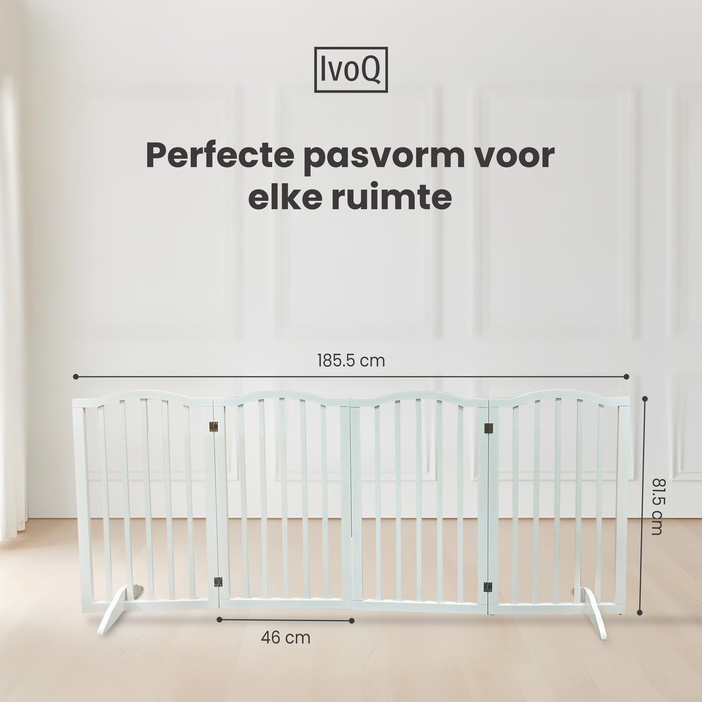 IvoQ Houten Opvouwbaar Veiligheidshek-IvoQ