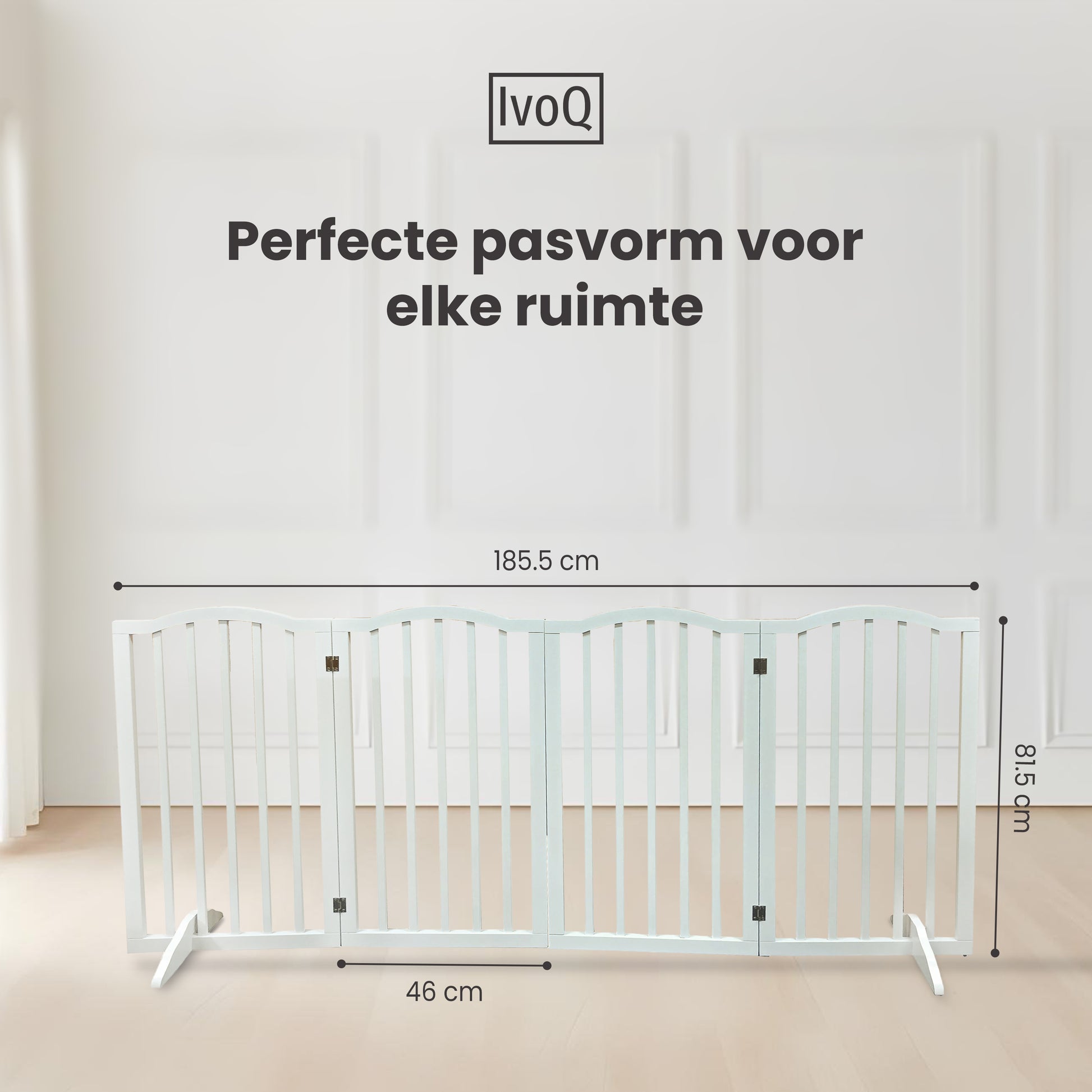 IvoQ Houten Opvouwbaar Veiligheidshek-IvoQ