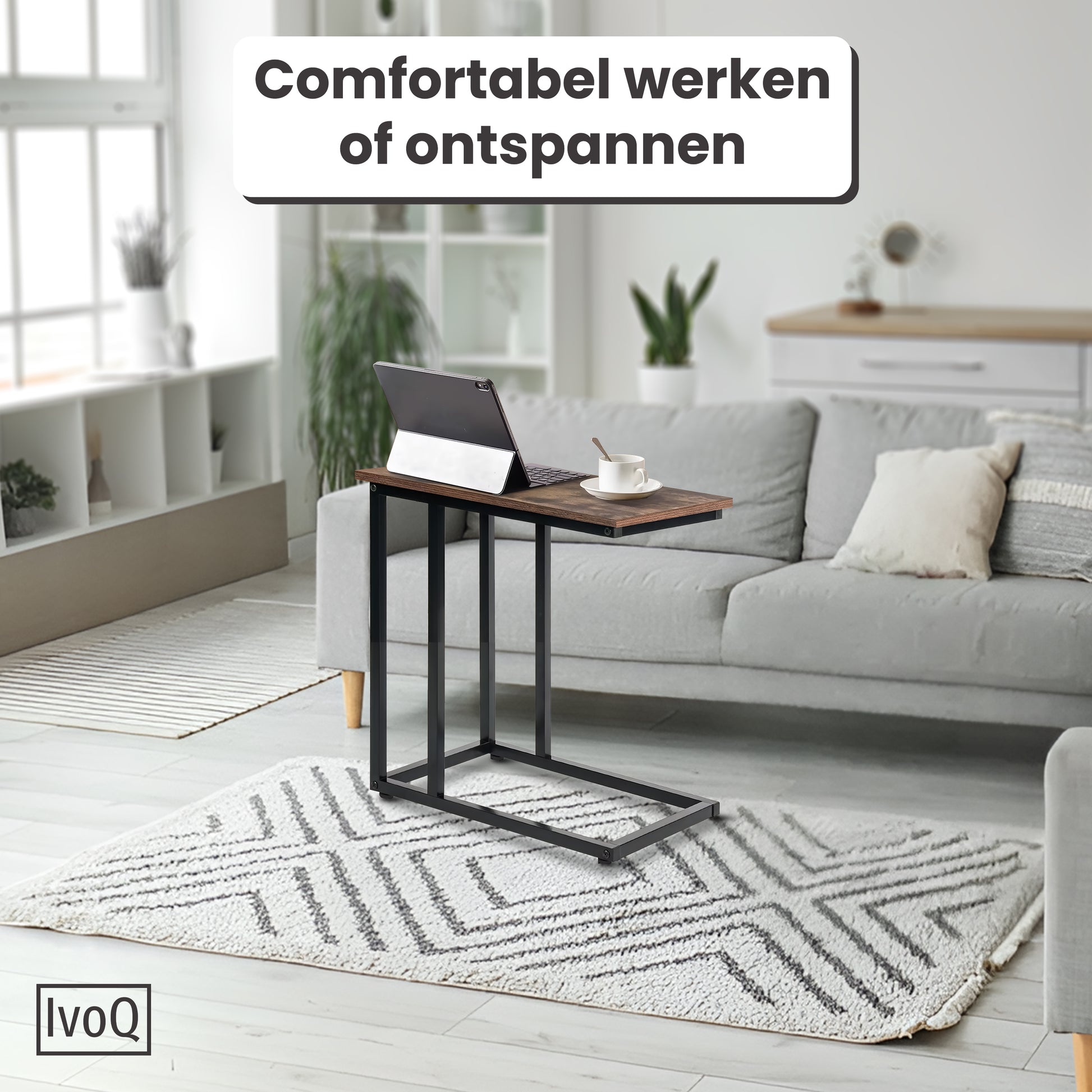IvoQ Bijzettafel op Wieltjes-IvoQ