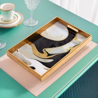 Plateau IvoQ Or et Noir