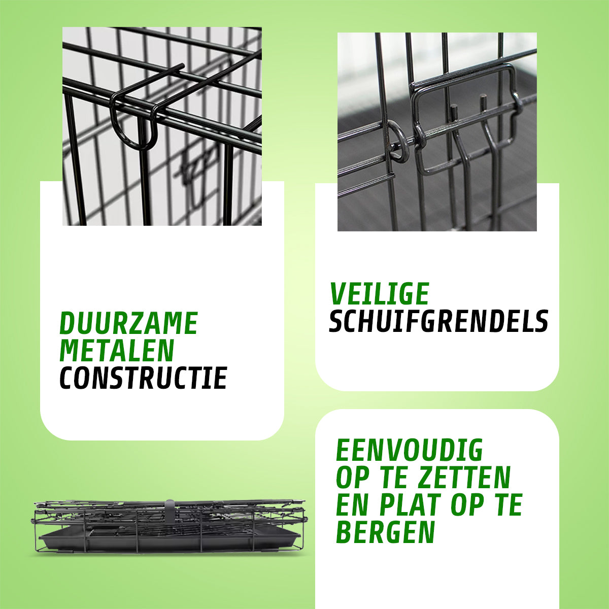 IvoQ Hondenbench XS – Zwart – 44.5×30.5×36.5 cm-IvoQ