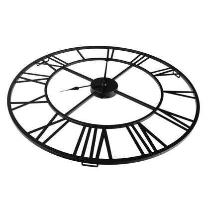 IvoQ Wandklok Industrieel Romeins Metaal 60 cm-IvoQ