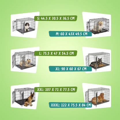 IvoQ Hondenbench XS – Zwart – 44.5×30.5×36.5 cm-IvoQ