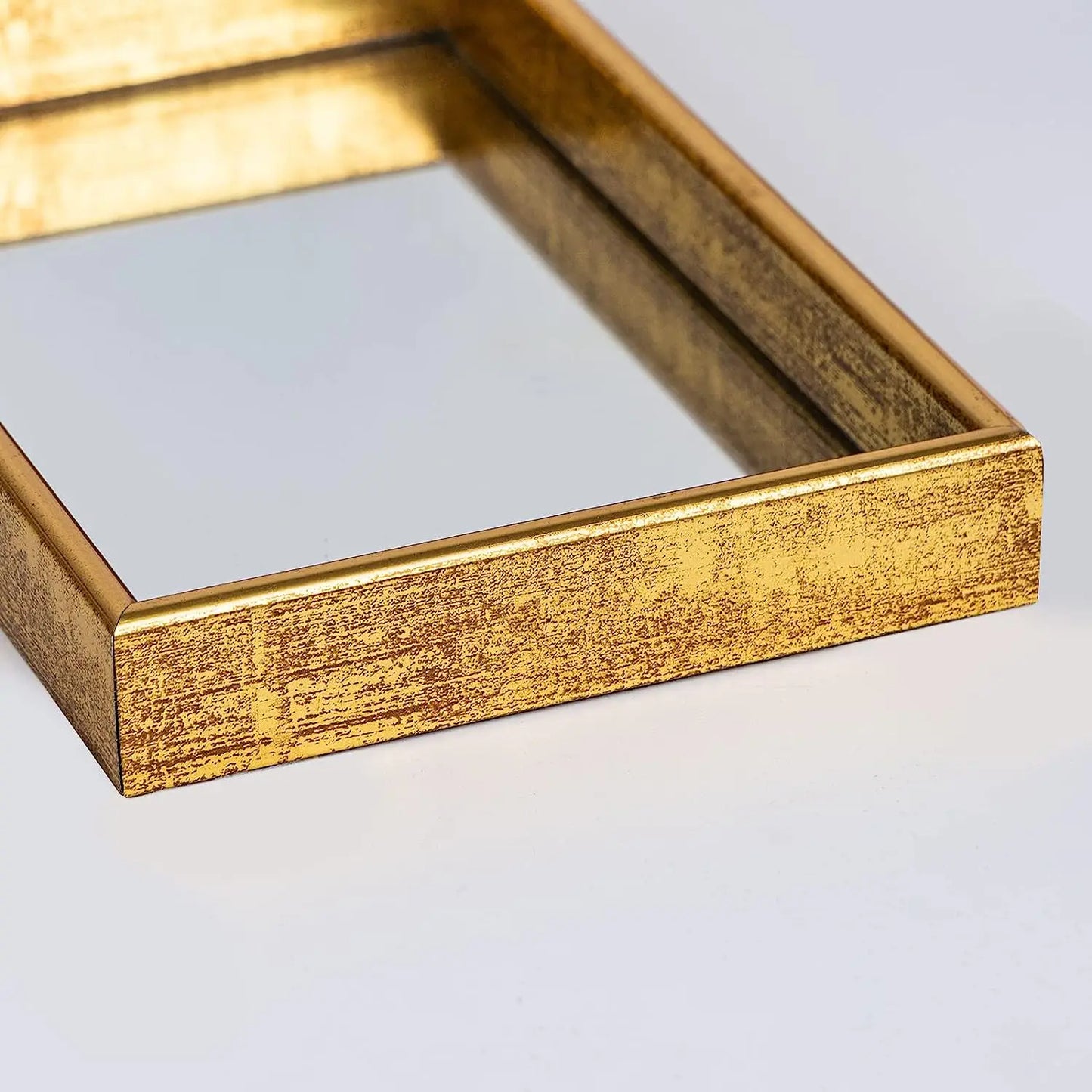 Plateau doré de luxe IvoQ avec fond miroir