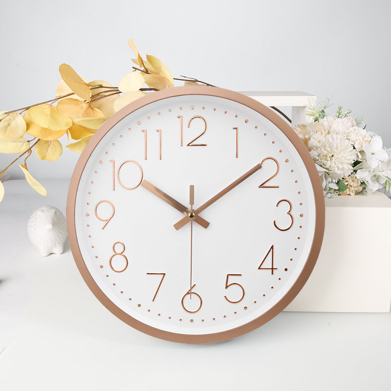 IvoQ Moderne Wandklok Roségoud Ø30 cm-IvoQ