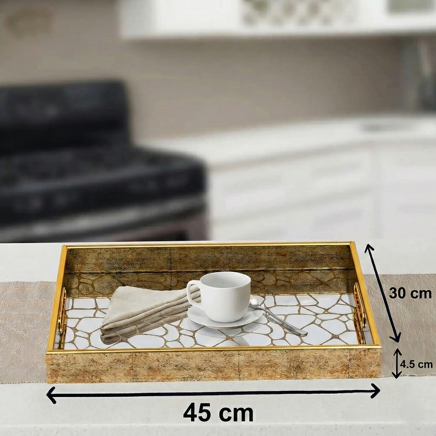 Plateau de luxe IvoQ Or