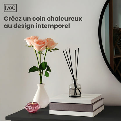 IvoQ Tables consoles - Lot de 2 - Noir - Tables consoles industrielles étroites - 120x23 cm - Tables d'entrée