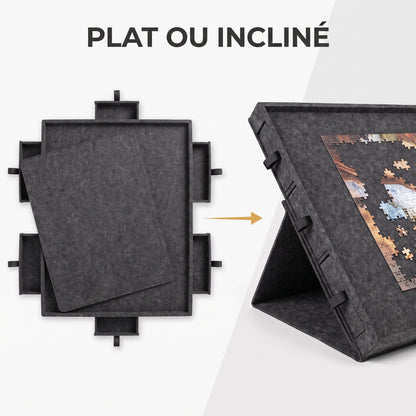 IvoQ Plateau de puzzle - 1000 pièces - 6 tiroirs de tri avec support