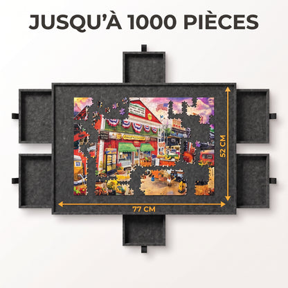 IvoQ Plateau de puzzle - 1000 pièces - 6 tiroirs de tri avec support