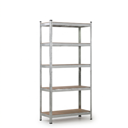 IvoQ Étagère de rangement – 180 x 90 x 40 cm – 5 étagères réglables – Capacité de charge de 875 kg – Acier galvanisé