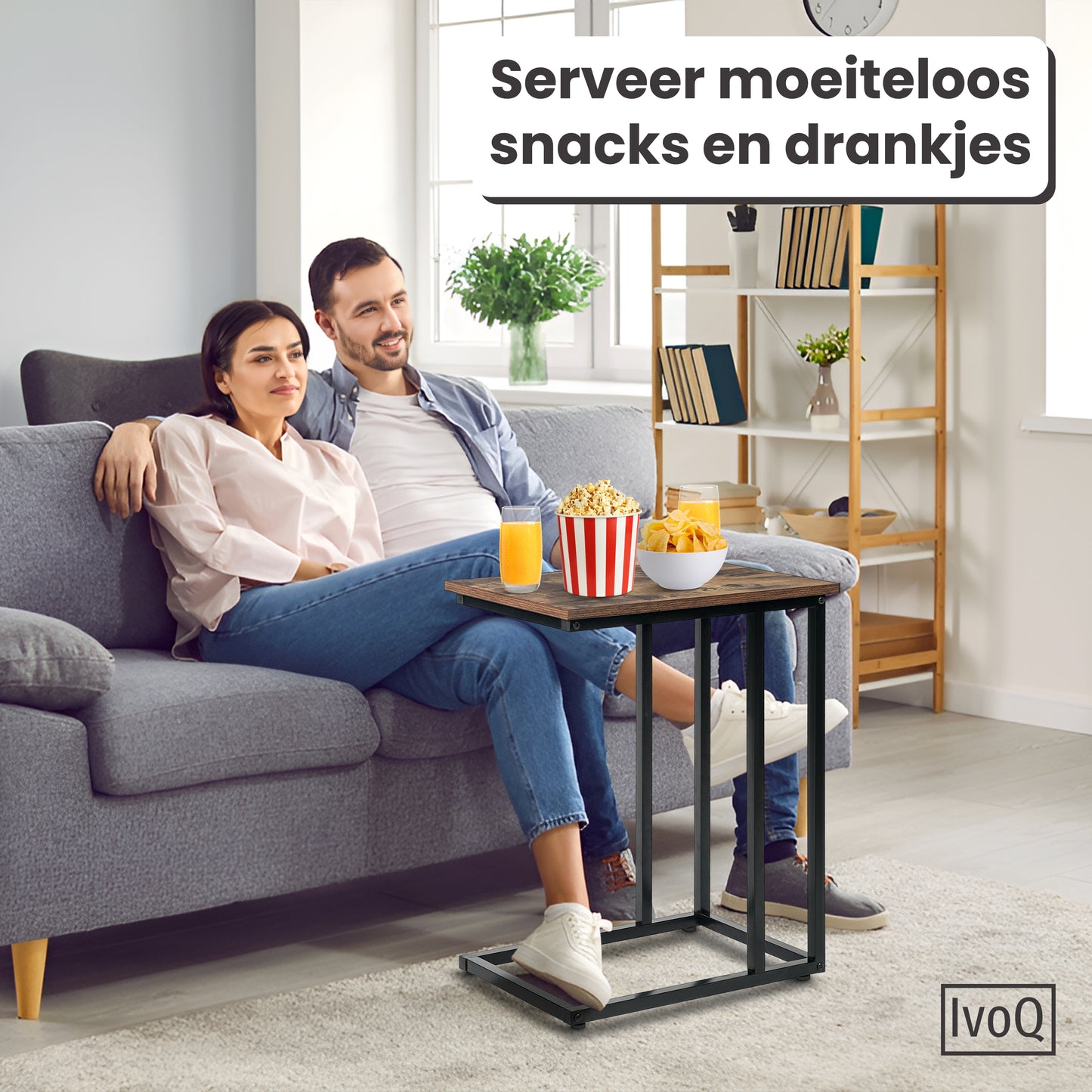 IvoQ Bijzettafel op Wieltjes-IvoQ