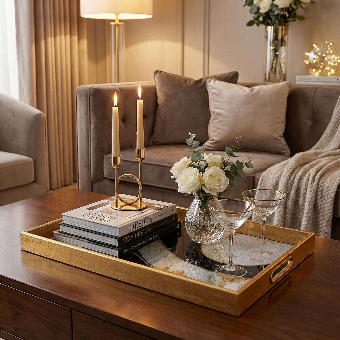 Plateau IvoQ Or et Noir