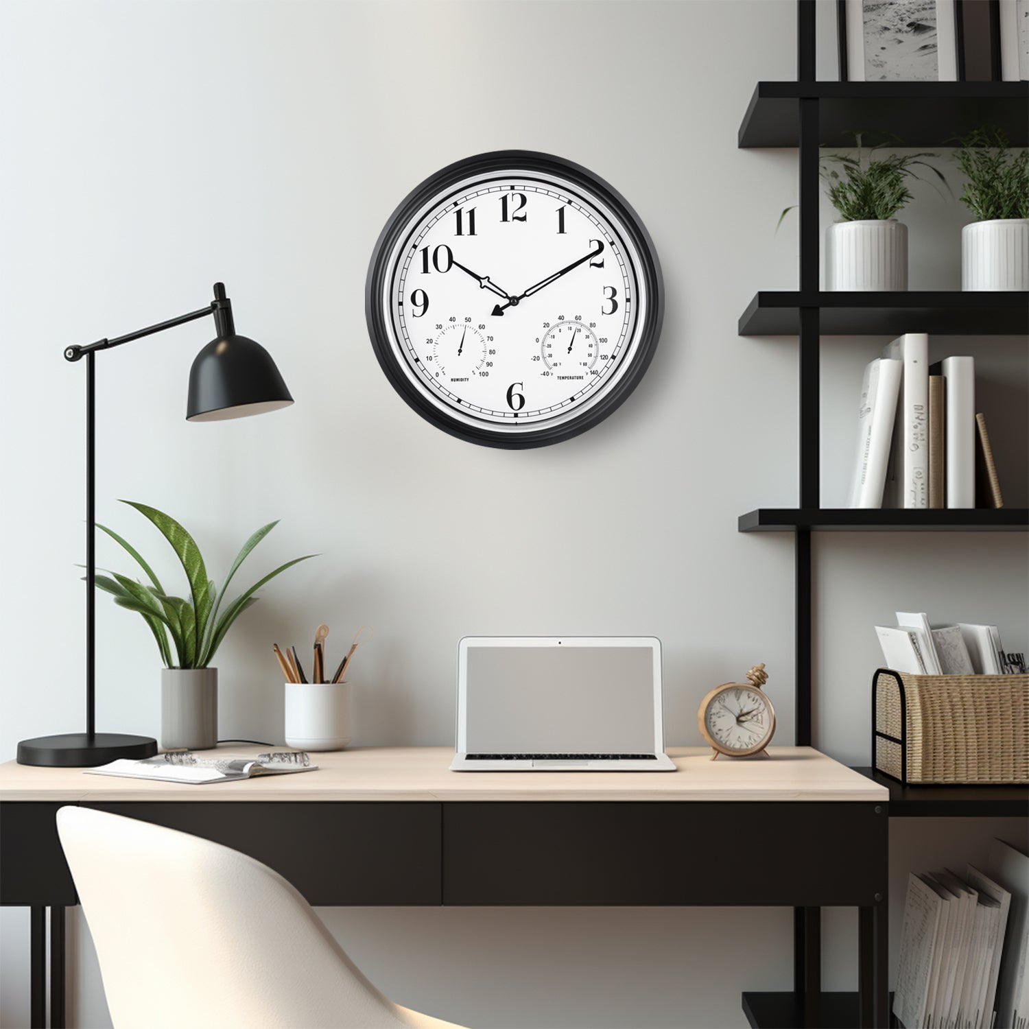 IvoQ Wandklok Retro Waterdicht 40 cm-IvoQ