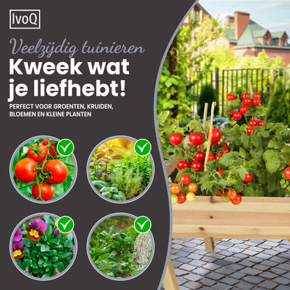 IvoQ Verhoogde Plantenbak FSC 126x60x76 cm-IvoQ
