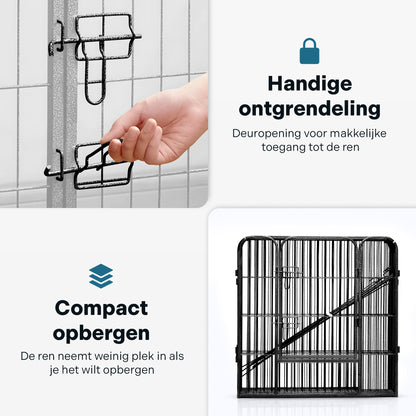 IvoQ Puppyren 8 Panelen 80 cm Hoog-IvoQ