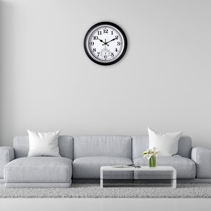 IvoQ Vintage Wandklok met Thermometer voor Binnen/Buiten Ø 30 cm-IvoQ
