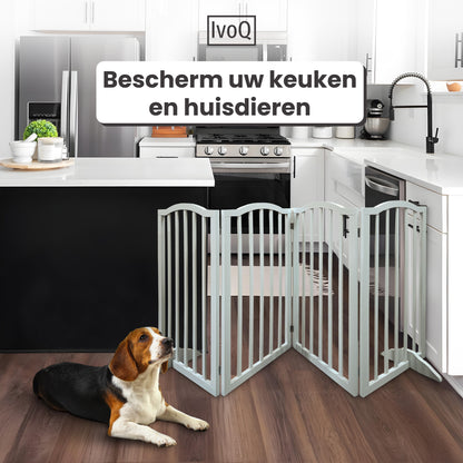 IvoQ Houten Opvouwbaar Veiligheidshek-IvoQ