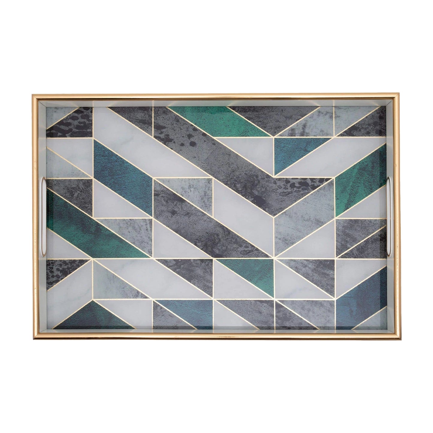 Plateau de luxe IvoQ aspect marbre