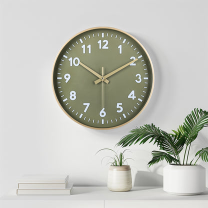 IvoQ Wandklok Groen Goud 3D Design 30 cm-IvoQ