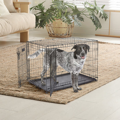 IvoQ Hondenbench L – 90×60×67 cm – Zwart-IvoQ