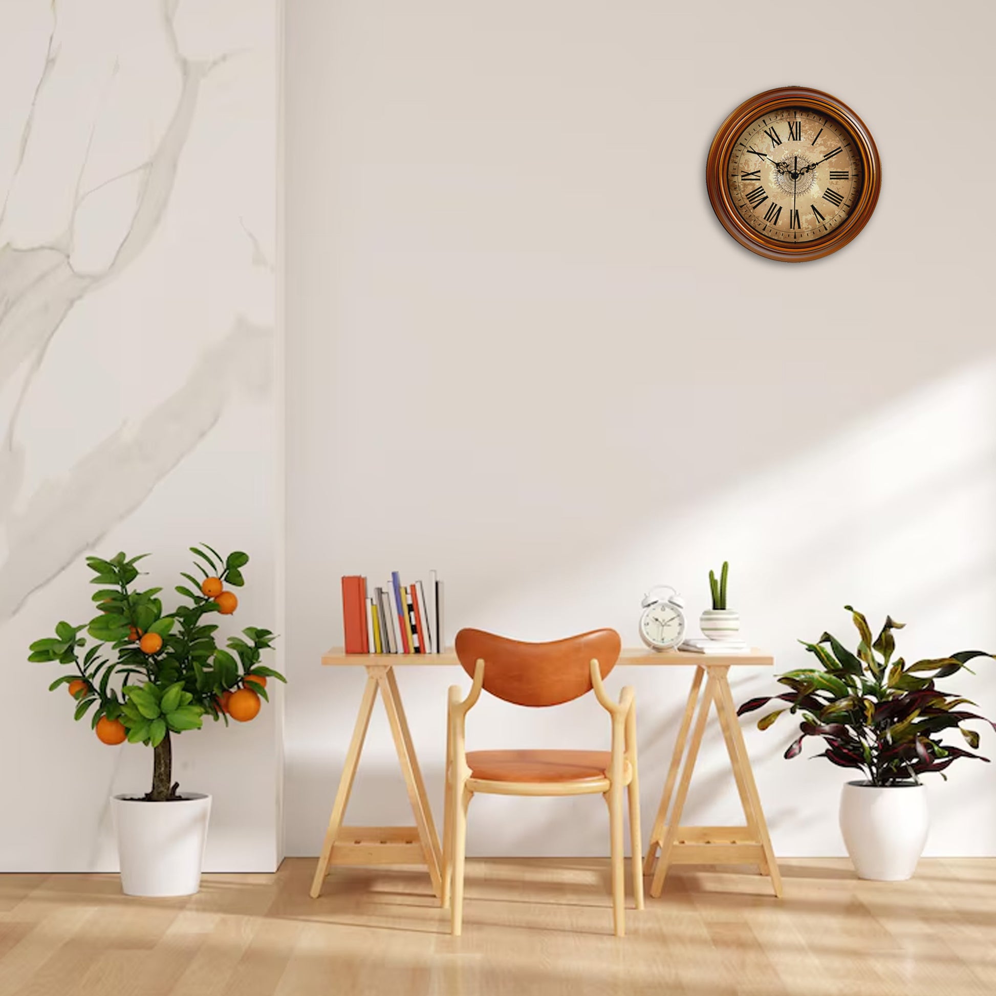 IvoQ Vintage Retro Wandklok Ø 30 cm-IvoQ