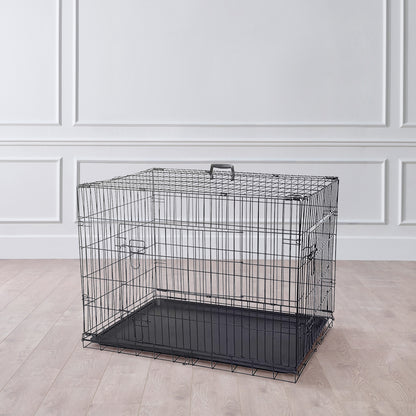 IvoQ Hondenbench L – 90×60×67 cm – Zwart-IvoQ