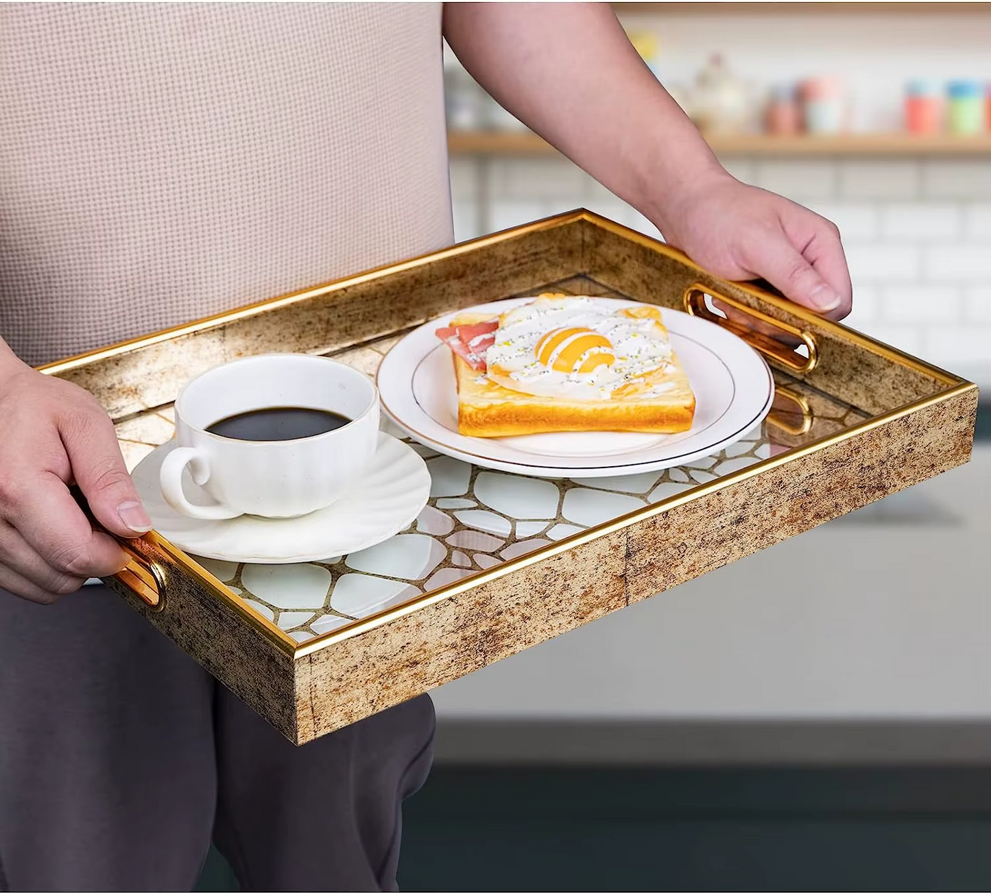 Plateau de luxe IvoQ Or