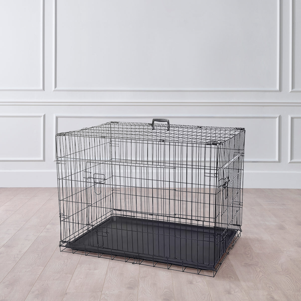 IvoQ Hondenbench S – Zwart – 60×43×49.5 cm-IvoQ