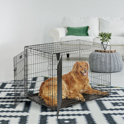 IvoQ Hondenbench S – Zwart – 60×43×49.5 cm-IvoQ