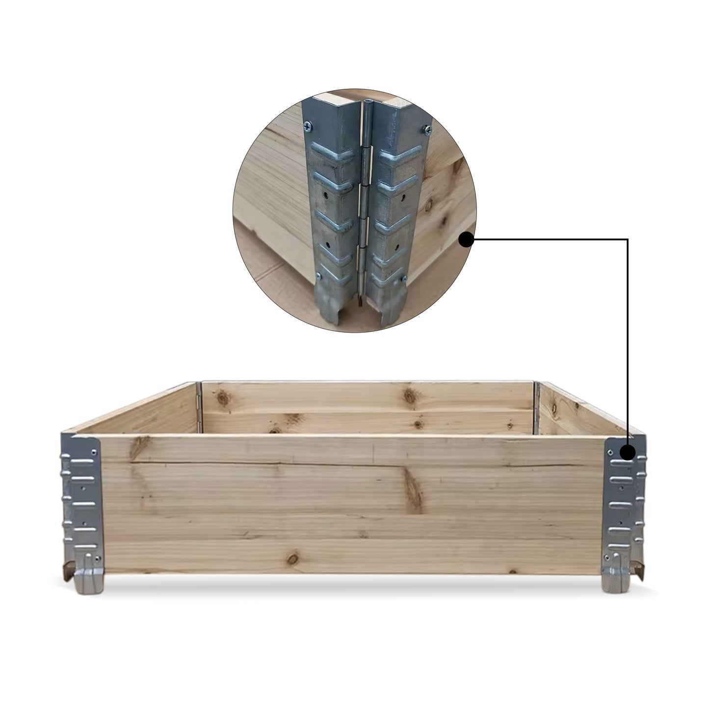 IvoQ Kweekbak Hout 80x60x20 cm-IvoQ