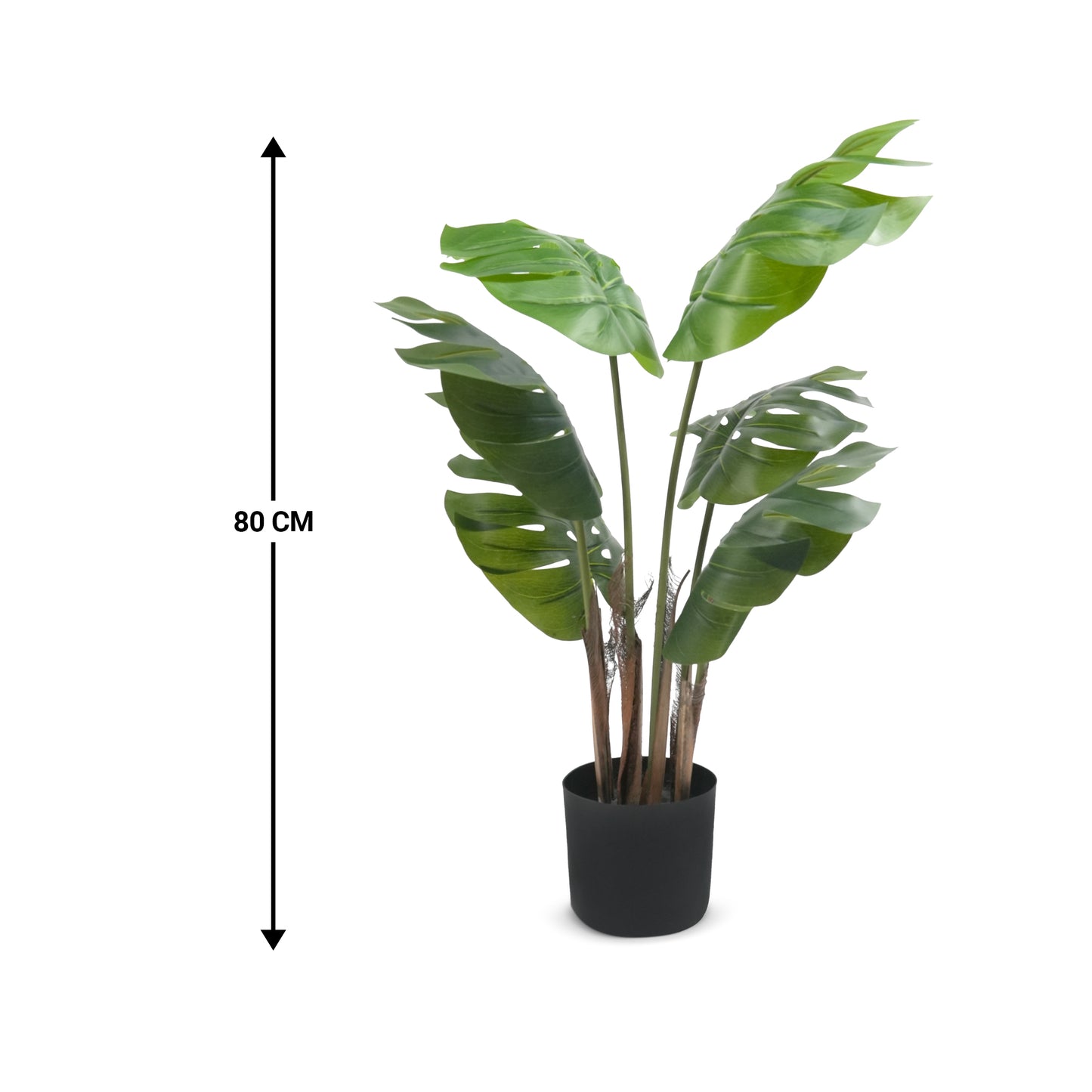 IvoQ Monstera Kunstplant 80 cm-IvoQ