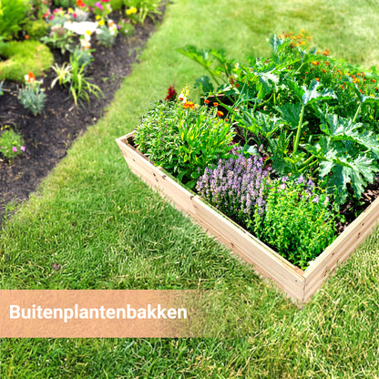 IvoQ Houten Moestuinbak 100 x 100 cm-IvoQ