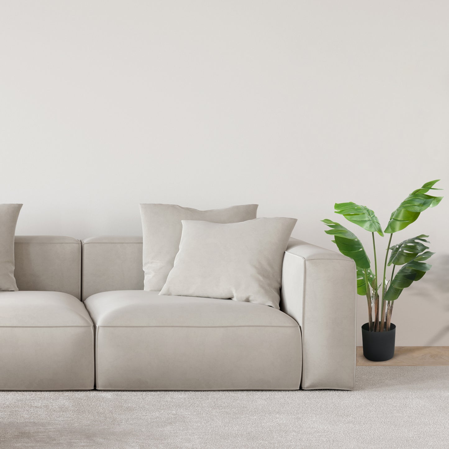 IvoQ Monstera Kunstplant 80 cm-IvoQ