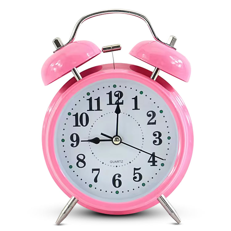 IvoQ Roze Klassieke Wekker met Dubbele Bel-IvoQ